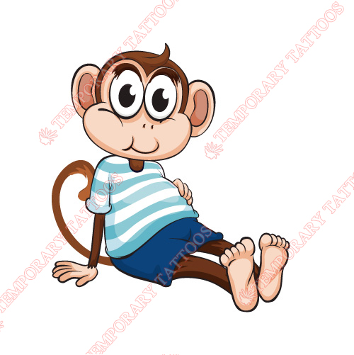 Monkey Customize Temporary Tattoos Stickers NO.8650